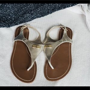 Gold Ralph Lauren Sandals